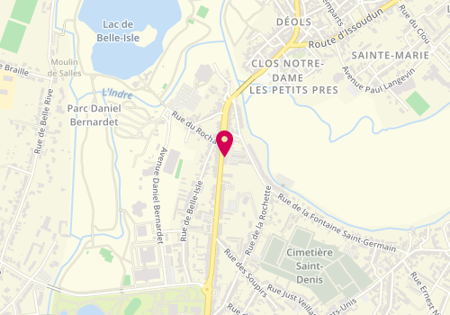 Plan de Mon Véto Châteauroux Belle-Isle, 152 avenue Marcel Lemoine, 36000 Châteauroux