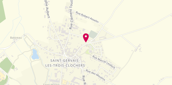 Plan de SARMOUK Isabelle, 19 Rue Charles Marchand, 86230 Saint-Gervais-les-Trois-Clochers