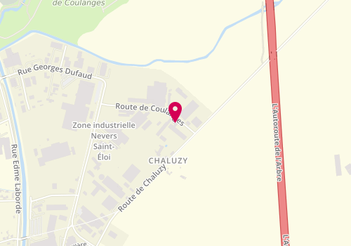 Plan de Cabinet vétérinaire de Chaluzy, Zone Industrielle Nevers
7 Route de Coulanges, 58000 Saint-Éloi