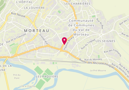 Plan de JEANNEROT Catherine, 4 avenue Charles de Gaulle, 25500 Morteau