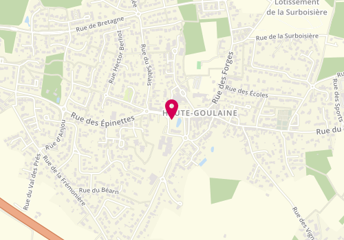 Plan de Cabinet vétérinaire Vet4Zoa Haute-Goulaine, 2 Rue des Epinettes, 44115 Haute-Goulaine
