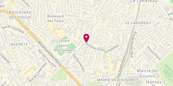Plan de Clinique Vétérinaire Broceliande, 56 Route de Sainte-Luce, 44300 Nantes