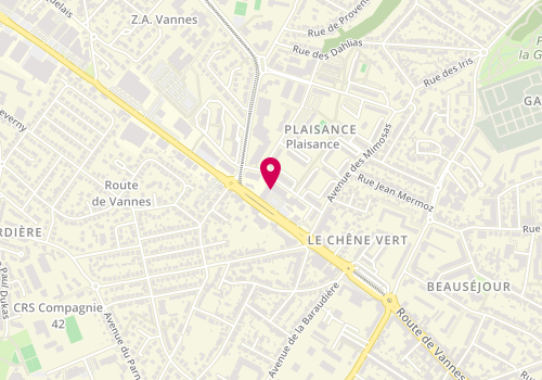 Plan de Clinique Vétérinaire Plaisance, 168 Route de Vannes, 44700 Orvault