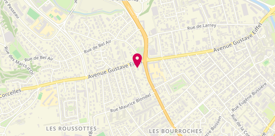 Plan de Clinique Vétérinaire Eiffel, 109 avenue Gustave Eiffel, 21000 Dijon