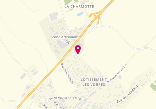 Plan de Veterinaires Associés Gylois, 1 Rue des Champs Versa, 70700 Gy