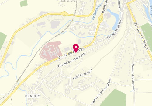 Plan de Clinique des Vaux d'Yonne, 25 Bis Route de Beaugy, 58500 Clamecy