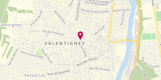 Plan de Clinique Vétérinaire Univet des Roches, 39 Grande Rue, 25700 Valentigney