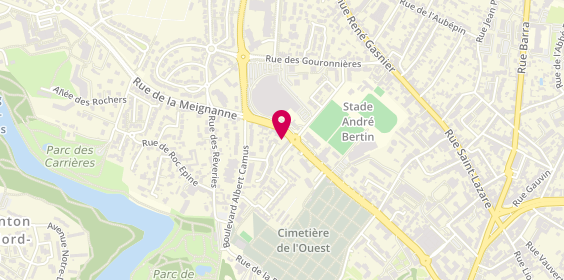 Plan de Clinique Vétérinaire Mon Véto Angers, 41 Rue de la Meignanne, 49100 Angers