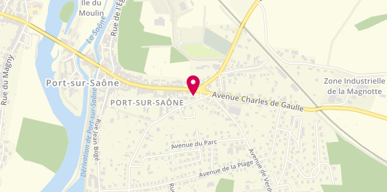 Plan de Clinique Vétérinaire Jean de la Fontaine, 1 place de la Liberté, 70170 Port-sur-Saône