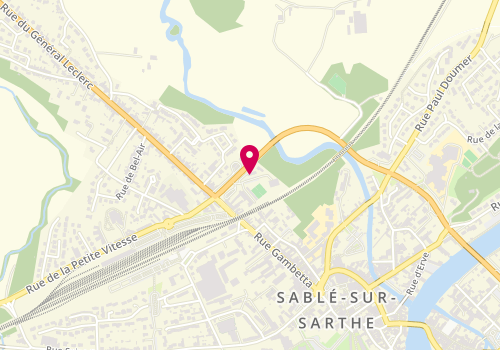 Plan de Clinique vétérinaire du Guivon, 5 avenue Charles de Gaulle, 72300 Sablé-sur-Sarthe