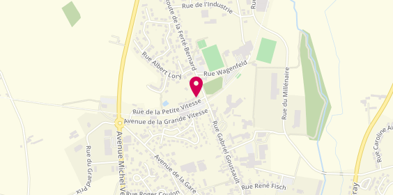 Plan de Cabinet Vétérinaire Univet de Vibraye, 2 Rue de la Petite Vitesse, 72320 Vibraye