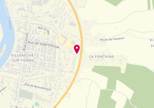Plan de Clinique vsy vétérinaire, 19 Faubourg Sommier, 89500 Villeneuve-sur-Yonne