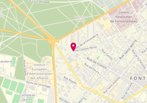Plan de VIEIRA Isabelle, 115 Rue France, 77300 Fontainebleau