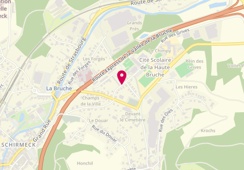Plan de SCP Lambert-Malherbe, Rue Grives, 67130 Schirmeck