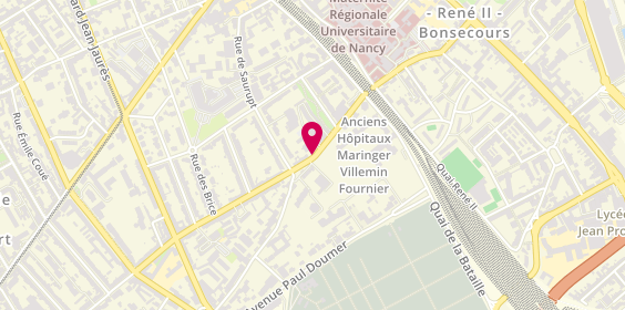 Plan de CUNAT Frédérique, 50 Rue Nabécor, 54000 Nancy