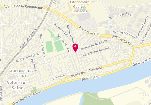 Plan de BONNIN Pascale, 18 avenue Georges Clemenceau, 94480 Ablon-sur-Seine