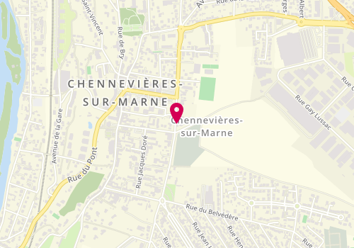Plan de Cabinet vétérinaire des Cerisiers, 28 Rue Aristide Briand, 94430 Chennevières-sur-Marne
