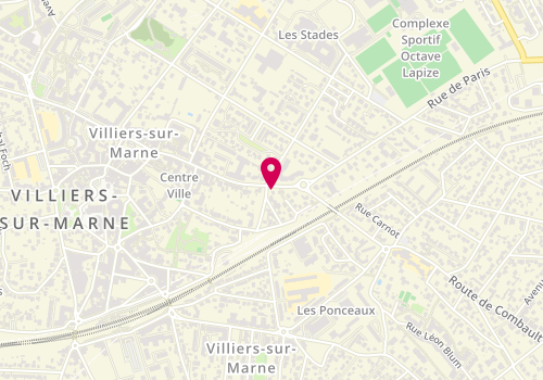 Plan de BEAUMONT Laetitia, Bis
142 Rue du Général de Gaulle, 94350 Villiers-sur-Marne