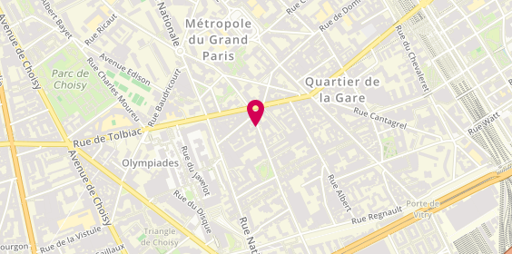 Plan de Clinique Vétérinaire des Olympiades, 79 Rue du Château des Rentiers, 75013 Paris