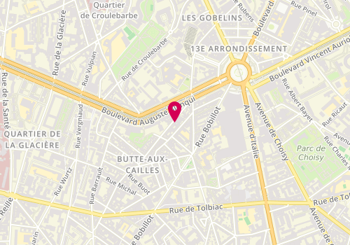 Plan de DOMVET - Clinique Vétérinaire, 13 Rue des 5 Diamants, 75013 Paris
