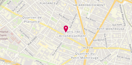 Plan de Cabinet Veterinaire, 36 Rue des Plantes, 75014 Paris