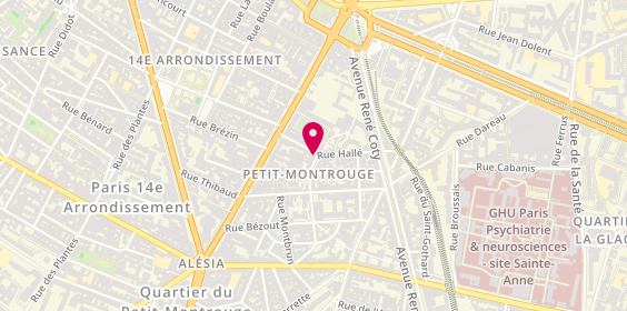 Plan de Cabinet Vétérinaire ACDV - Dr Pennequin, 1 Rue Sophie Germain, 75014 Paris