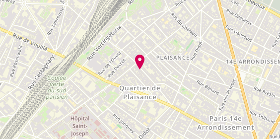 Plan de Andreu de Lapierre Etienne, 58 Rue de Gergovie, 75014 Paris