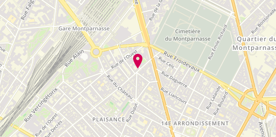 Plan de Cabinet Vétérinaire Ehrlich, 12 Rue Raymond Losserand, 75014 Paris