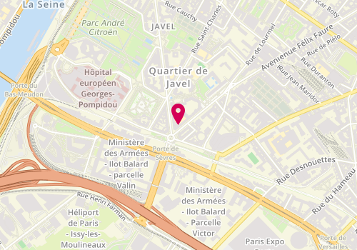 Plan de Vétérinaire-Dr François Messica, 148 avenue Félix Faure, 75015 Paris