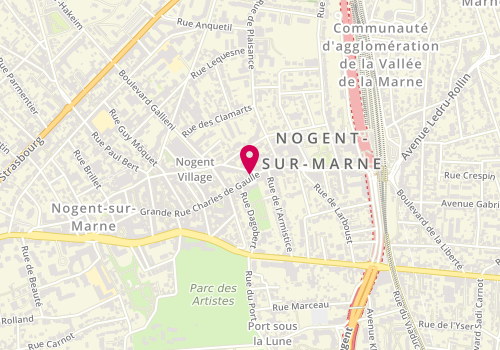 Plan de Clinique vétérinaire 7VET7 de Nogent, 159 grande Rue Charles de Gaulle, 94130 Nogent-sur-Marne