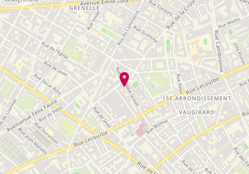 Plan de Clinique vétérinaire, 24 Rue de l'Abbé Groult, 75015 Paris