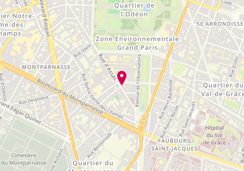 Plan de Clinique vétérinaire paris des Dr Kassab et Dr Hania, 81 Rue d'Assas, 75006 Paris