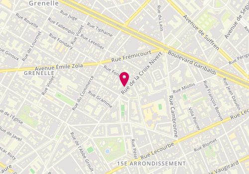 Plan de ROLLAND-DE-RENGERVE Alain, 50 Rue de la Croix Nivert, 75015 Paris