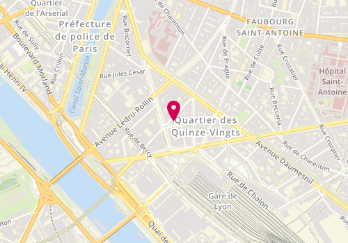 Plan de Clinique Vétérinaire du Chat, 1 Bis Rue Parrot, 75012 Paris