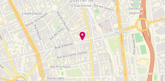 Plan de Argos Paris Avron, 82 Rue d'Avron, 75020 Paris