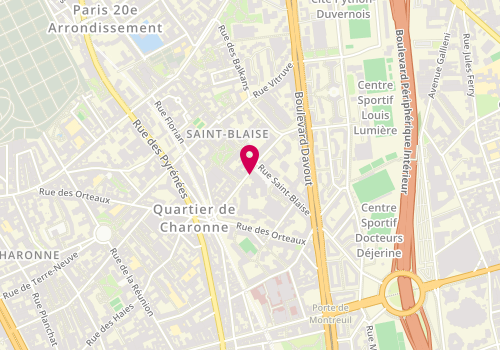 Plan de Cbvet, 22 Rue du Clos, 75020 Paris