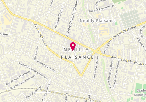 Plan de Cabinet Veterinaire, 21 Rue Paul Vaillant Couturier, 93360 Neuilly-Plaisance