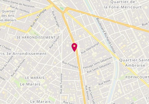 Plan de SEBBAH Frédéric, 17 Boulevard des Filles du Calvaire, 75003 Paris