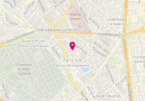 Plan de ZNATY David, 54 Rue Stendhal, 75020 Paris