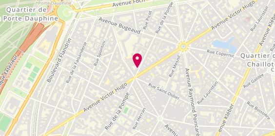 Plan de Clinique Vétérinaire Les Vétos Parisiens, 145 Rue de la Pompe, 75116 Paris