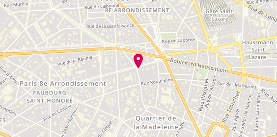 Plan de Clinique Veterinaire la Beotie, 15 Rue la Boétie, 75008 Paris