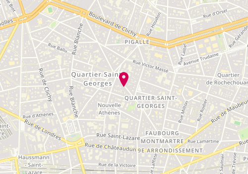 Plan de Clinique Vétérinaire Notre dame de Lorette des Drs Lafolie et Herrmann, 45 Rue Notre Dame de Lorette, 75009 Paris