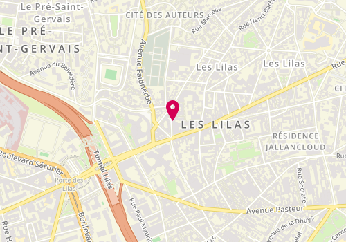 Plan de Cabinet Vétérinaire Les Lilas, 16 Rue Francine Fromond, 93260 Les Lilas