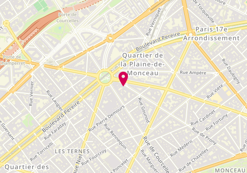 Plan de Clinique Vétérinaire Paris 17, 101 Rue de Prony, 75017 Paris