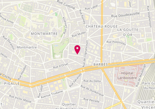 Plan de Clinique Vétérinaire familyVETS, 8 Rue Pierre Picard, 75018 Paris