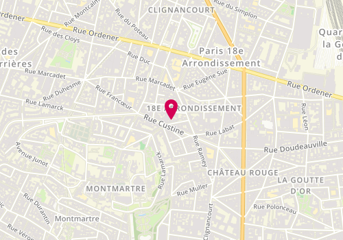 Plan de CREPIN Patrick, 14 Rue Lécuyer, 75018 Paris