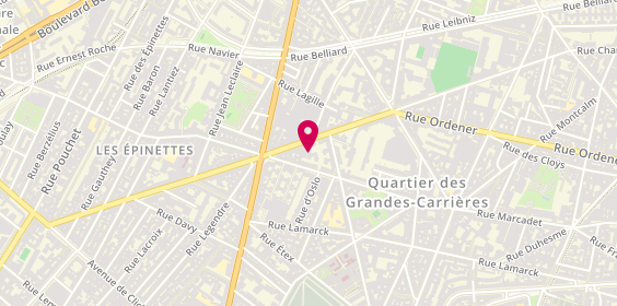 Plan de Clinique Vétérinaire Championnet, 221 Rue Championnet, 75018 Paris