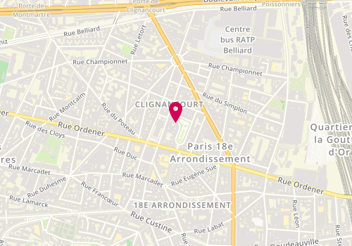 Plan de Pouget Didier, 15 square de Clignancourt, 75018 Paris