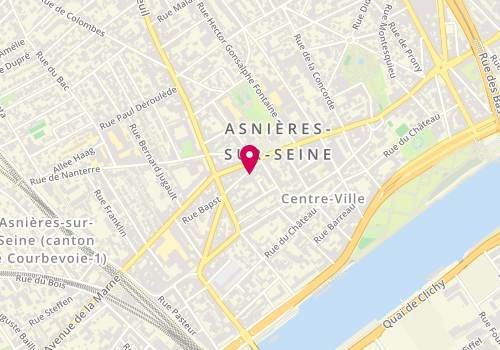 Plan de Cabinet Vétérinaire le Metayer, 30 Rue Bapst, 92600 Asnières-sur-Seine