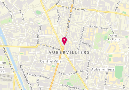 Plan de DUME Nora, 12 Boulevard Anatole France, 93300 Aubervilliers